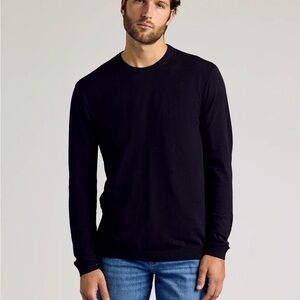 True Classic Dressy Crew Neck Sweater Black M